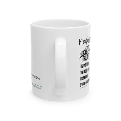 "Medusa doesn't...daddy issues." Dual-Design Ceramic Mug (11oz or 15oz, Dual-Design)