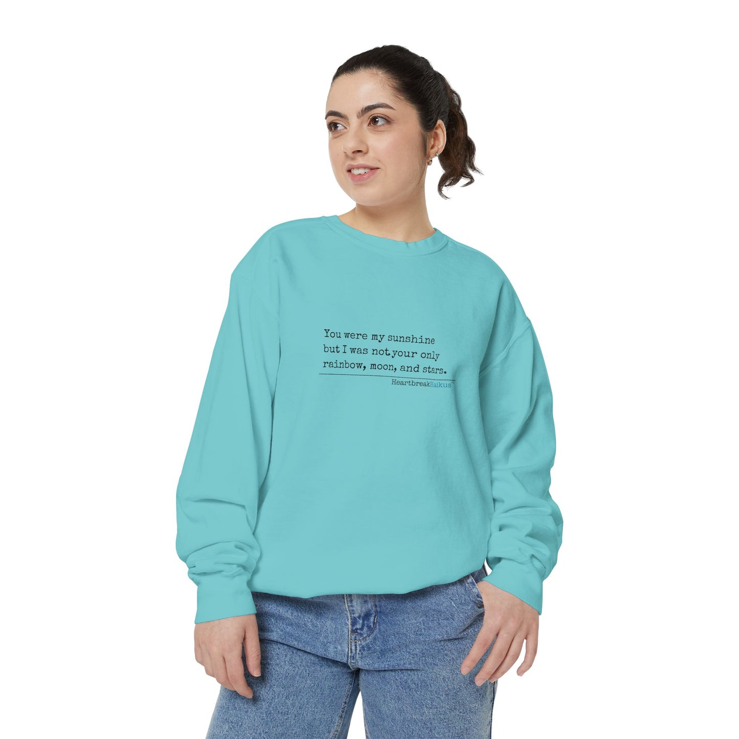 Luxurious comfort and style are what this unisex, garment-dyed sweatshirt is all about. It's made with 80% ring-spun cotton and 20% polyester and the fabric is 3-end garment-dyed, ring-spun, color-blast fleece with a 100% cotton face. Each sweatshirt come