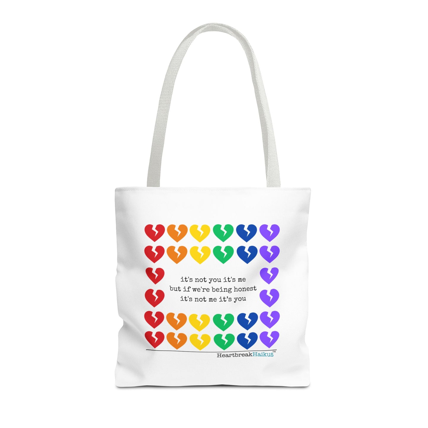 It's Not You/Me Haiku - Tote Bag (Rainbow Hearts Collection)