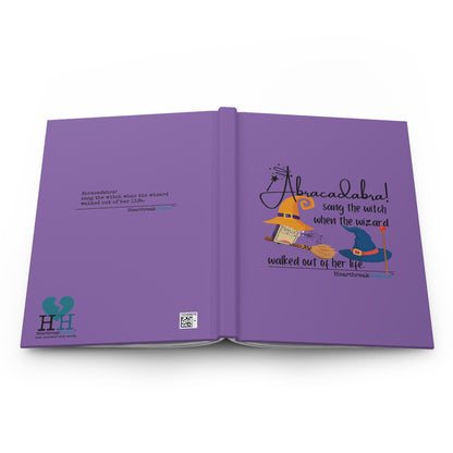Abracadabra Sang the Witch Haiku - Hardcover Journal (in purple)