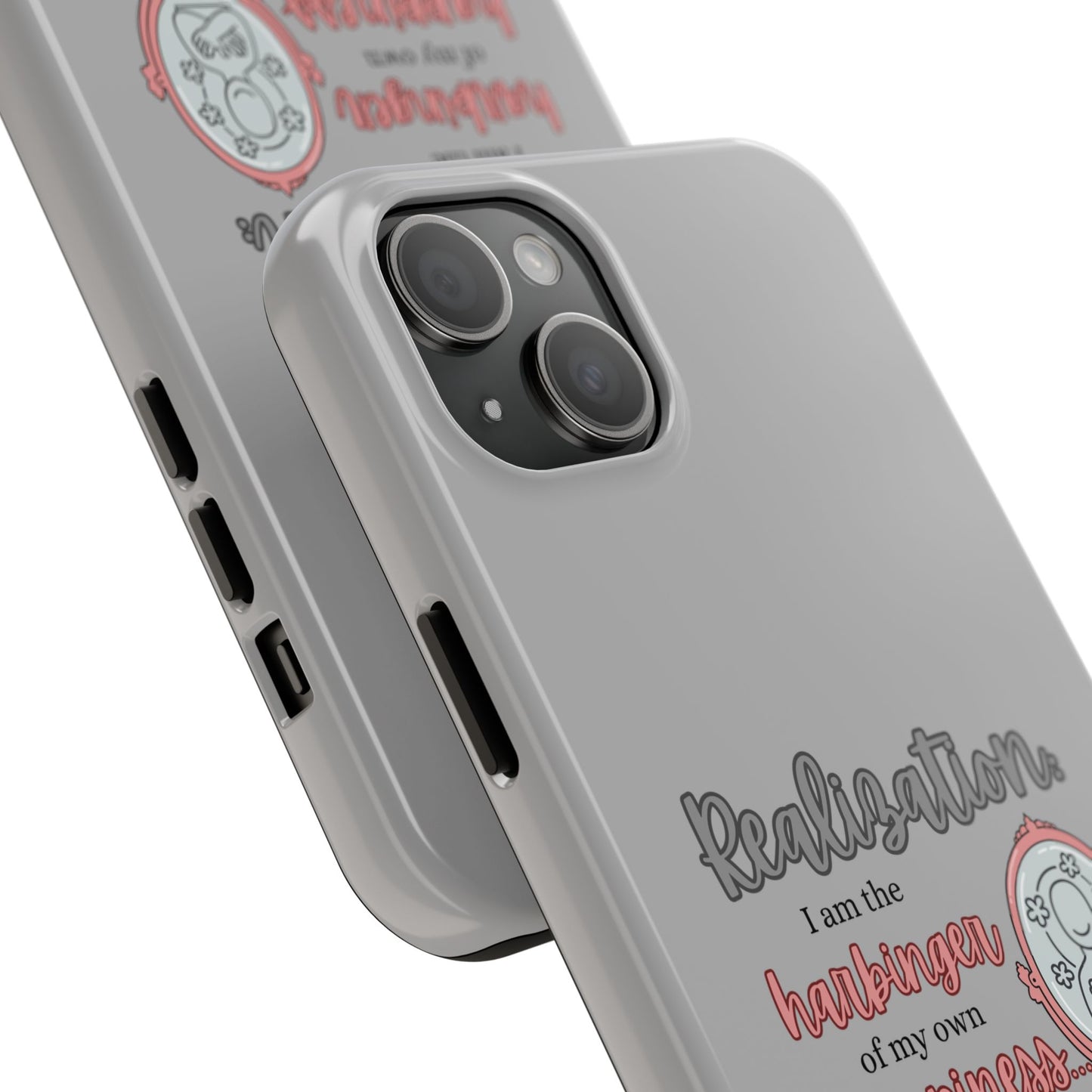Harbinger of Happiness Tough Phone Cases (light grey)