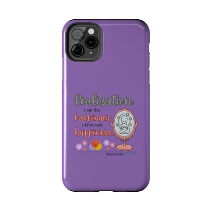 Harbinger of Happiness Tough Phone Cases (purple) available for iPhone 11-16 or Samsung Galaxy S21-S24