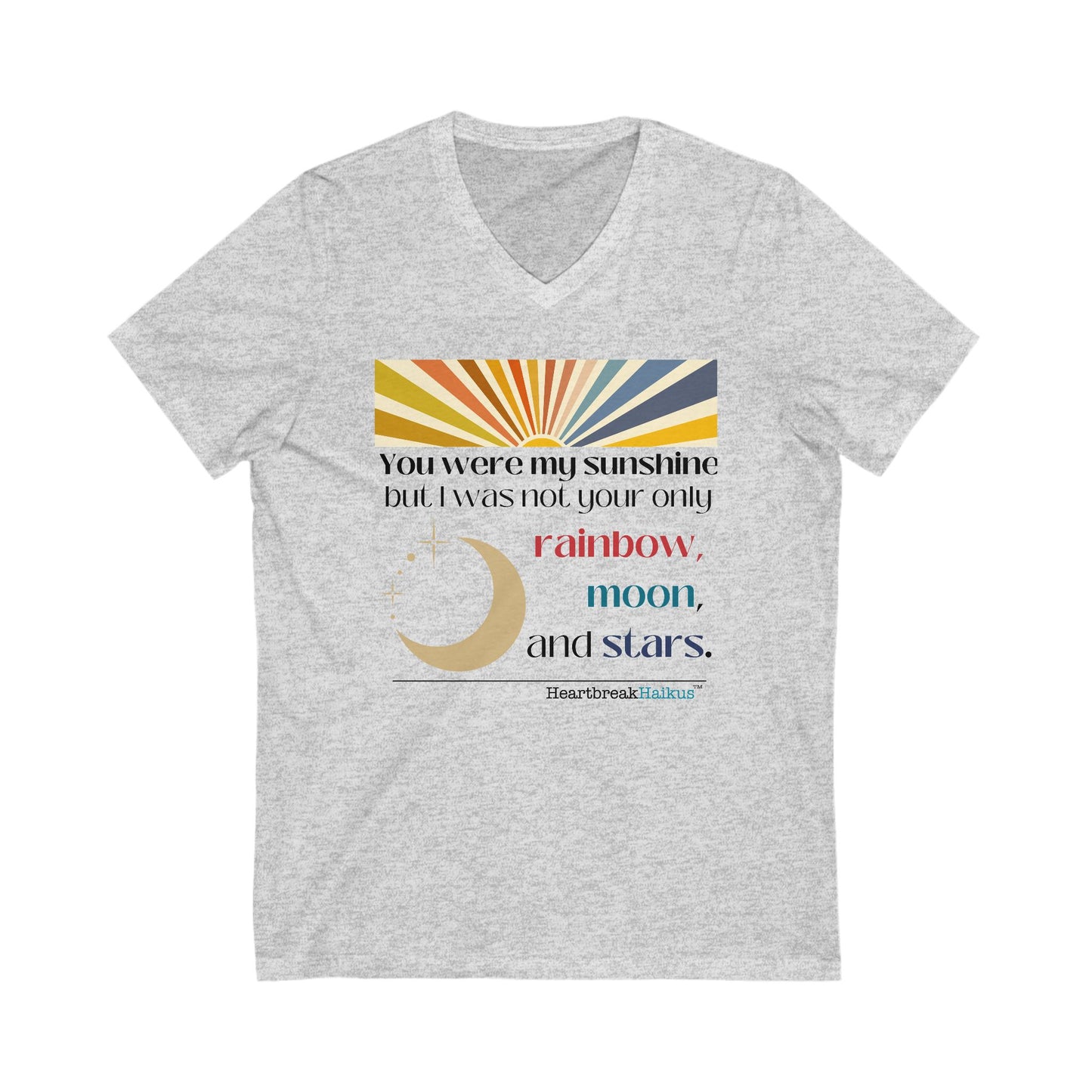 This T-shirt features a sentimental design with the themes of heartbreak, divorce, and healing, making it a perfect choice for someone going through a tough time. The lightweight fabric and stylish silhouette of this v-neck tee make it versatile for any s