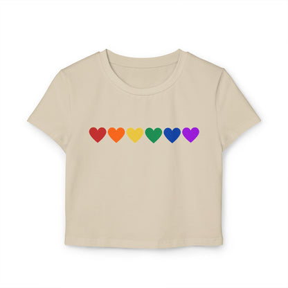 Rainbow Hearts - Baby Tee (Rainbow Hearts Collection)