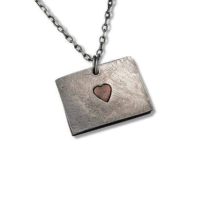 Home State Jewelry - Pewter State Necklace (Arkansas)