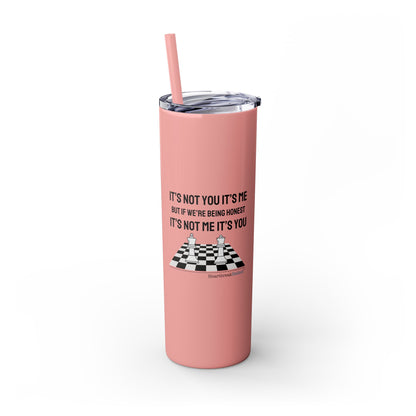 It's Not you/Me Haiku - Skinny Venti Tumbler with Eco-Friendly, Reusable, Matching Straw, 20oz