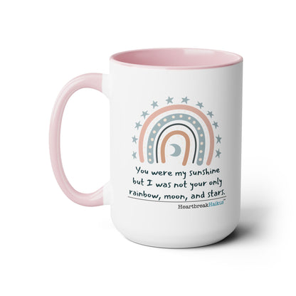 You Were My Sunshine Haiku - Two-Tone, Coffee Mug, 15oz - Dual-Sided Printing (Summer 2025 collection)
