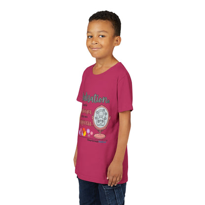 Harbinger of Happiness Haiku - Youth Medium-Weight Happiness Tee