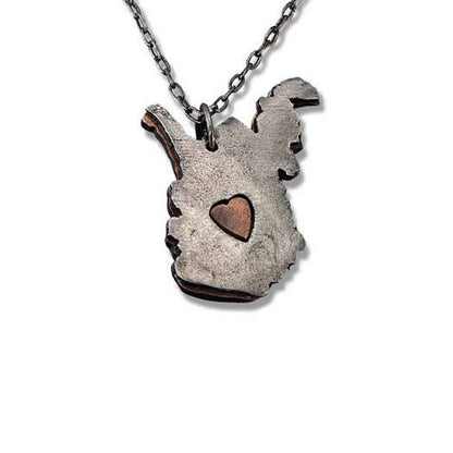 Home State Jewelry - Pewter State Necklace (Arkansas)