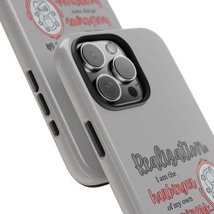 Harbinger of Happiness Tough Phone Cases (light grey)