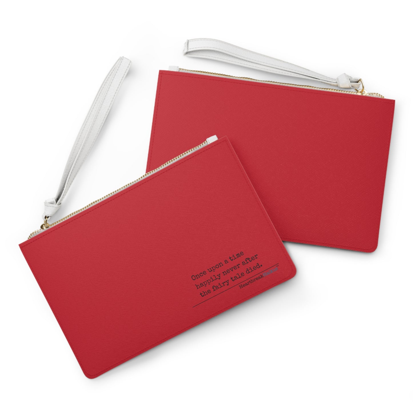 The Fairy Tale Died Clutch Bag – (in Deep Red)