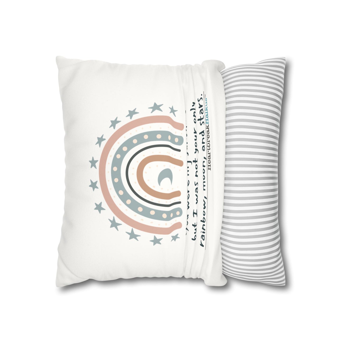 You Were My Sunshine Haiku - Faux Suede Square Pillowcase (Summer 2025 collection)