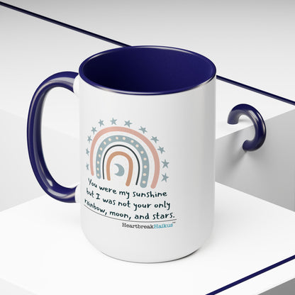You Were My Sunshine Haiku - Two-Tone, Coffee Mug, 15oz - Dual-Sided Printing (Summer 2025 collection)