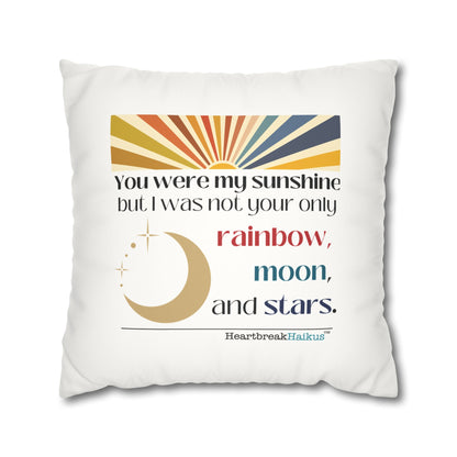 You Were My Sunshine Haiku - Faux Suede Square Pillowcase