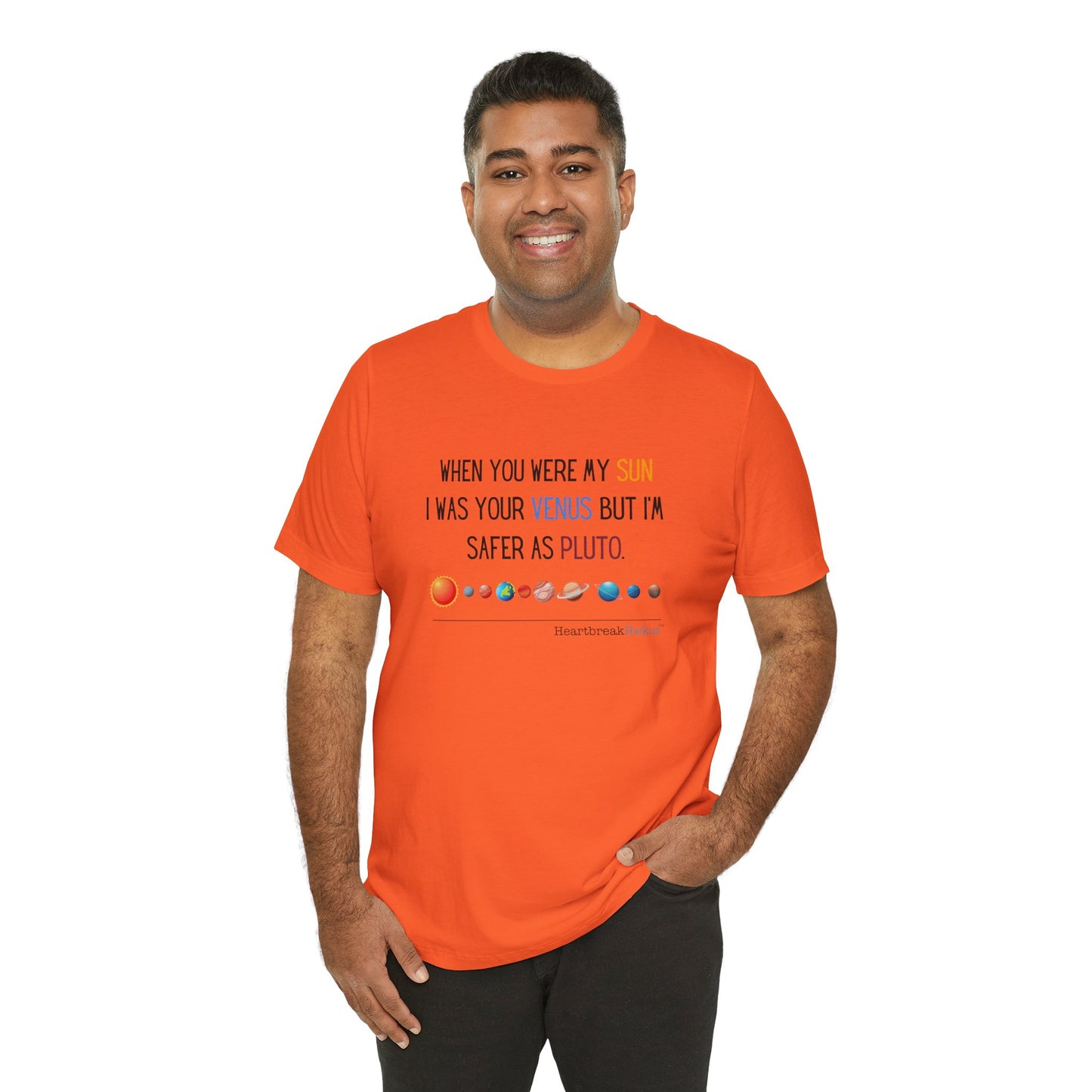 Safer as Pluto Haiku - Short Sleeve T-Shirt