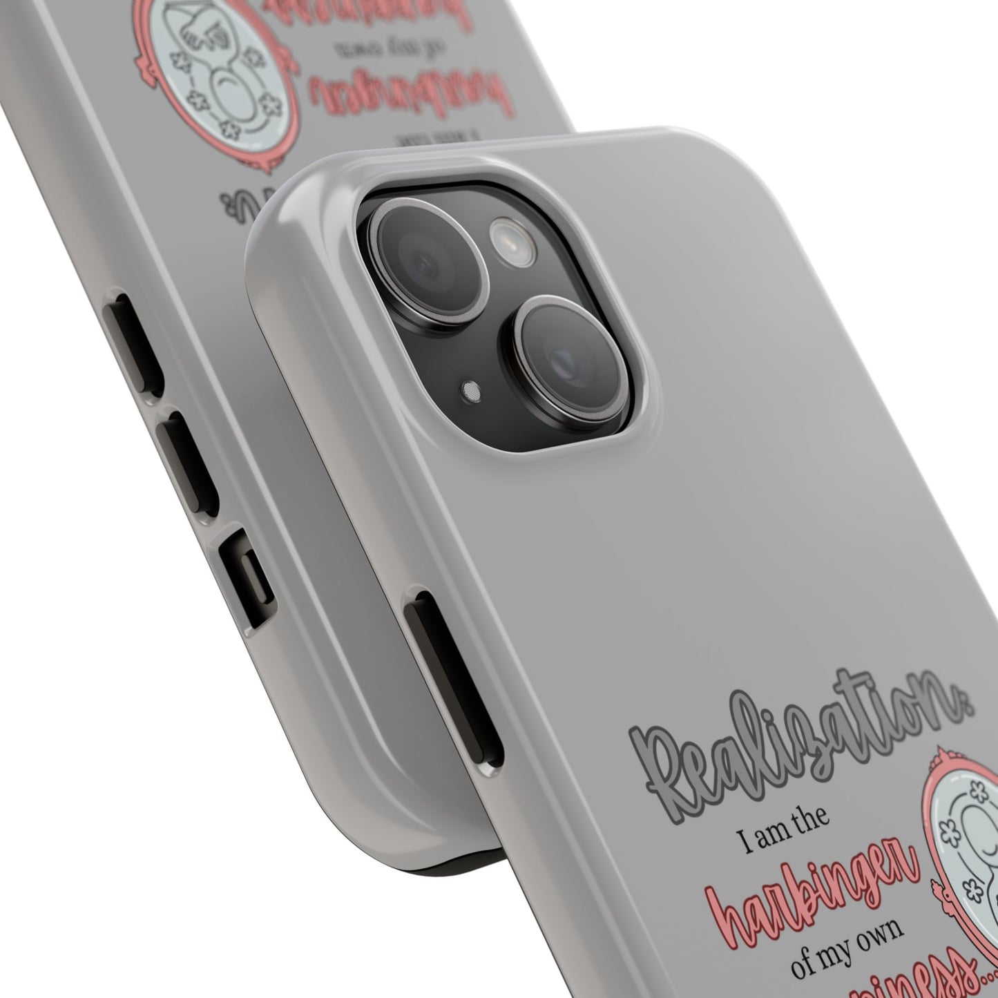Harbinger of Happiness Tough Phone Cases (light grey)