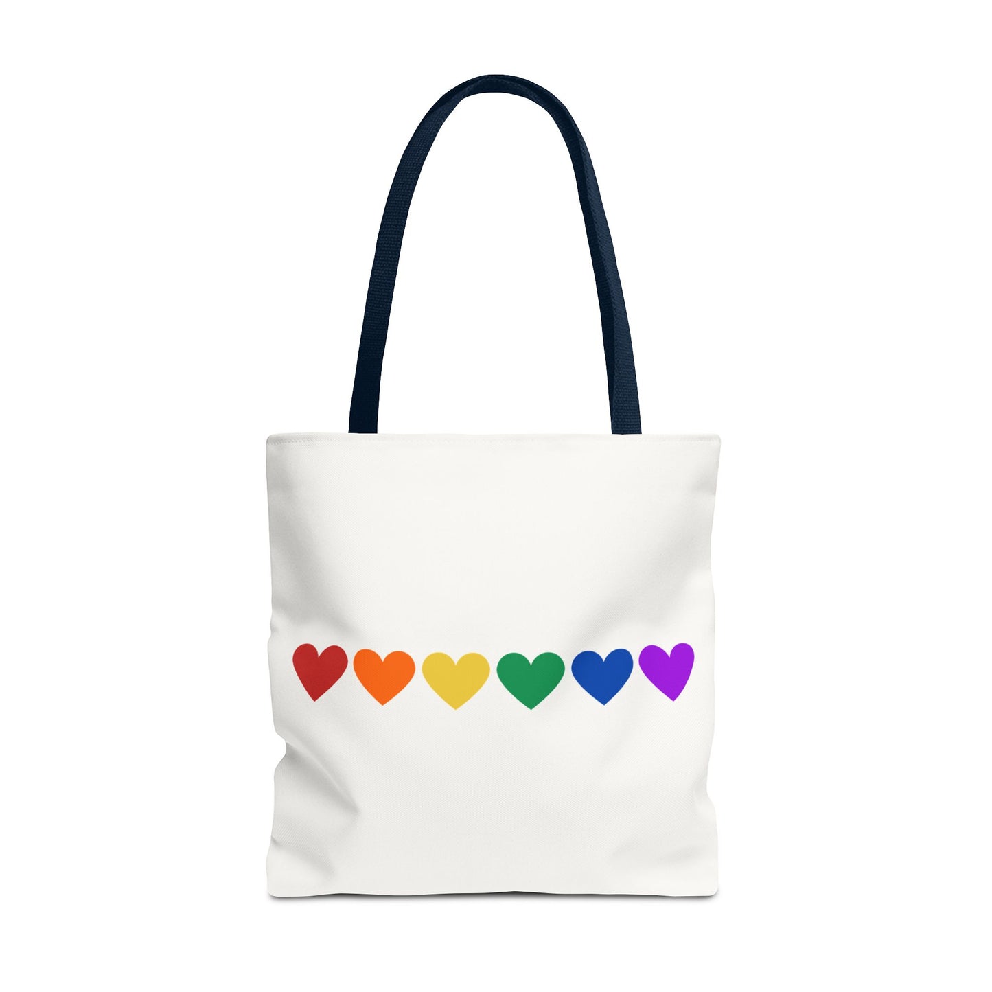 Rainbow Hearts Tote Bag (Single Row) - Only Hearts Collection