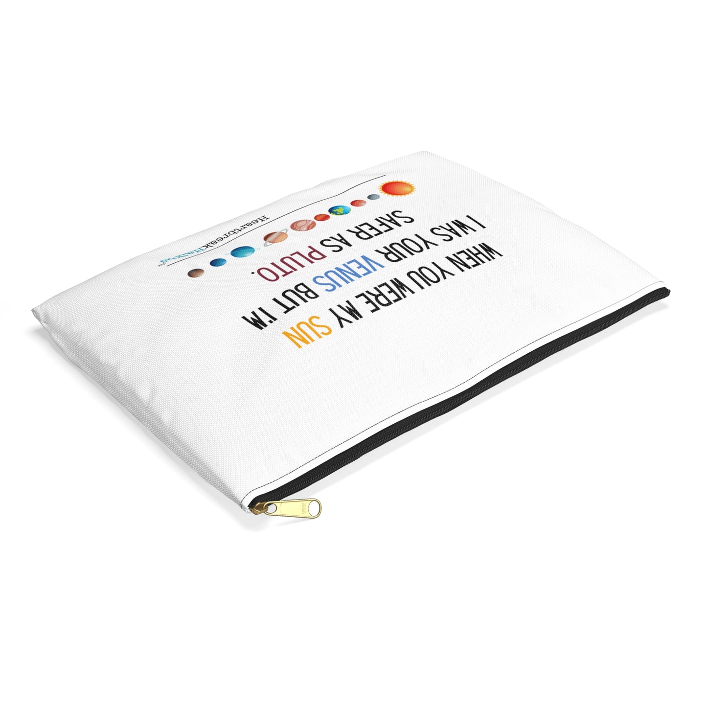 Safer as Pluto Haiku - Travel Accessory Pouch (2 sizes)