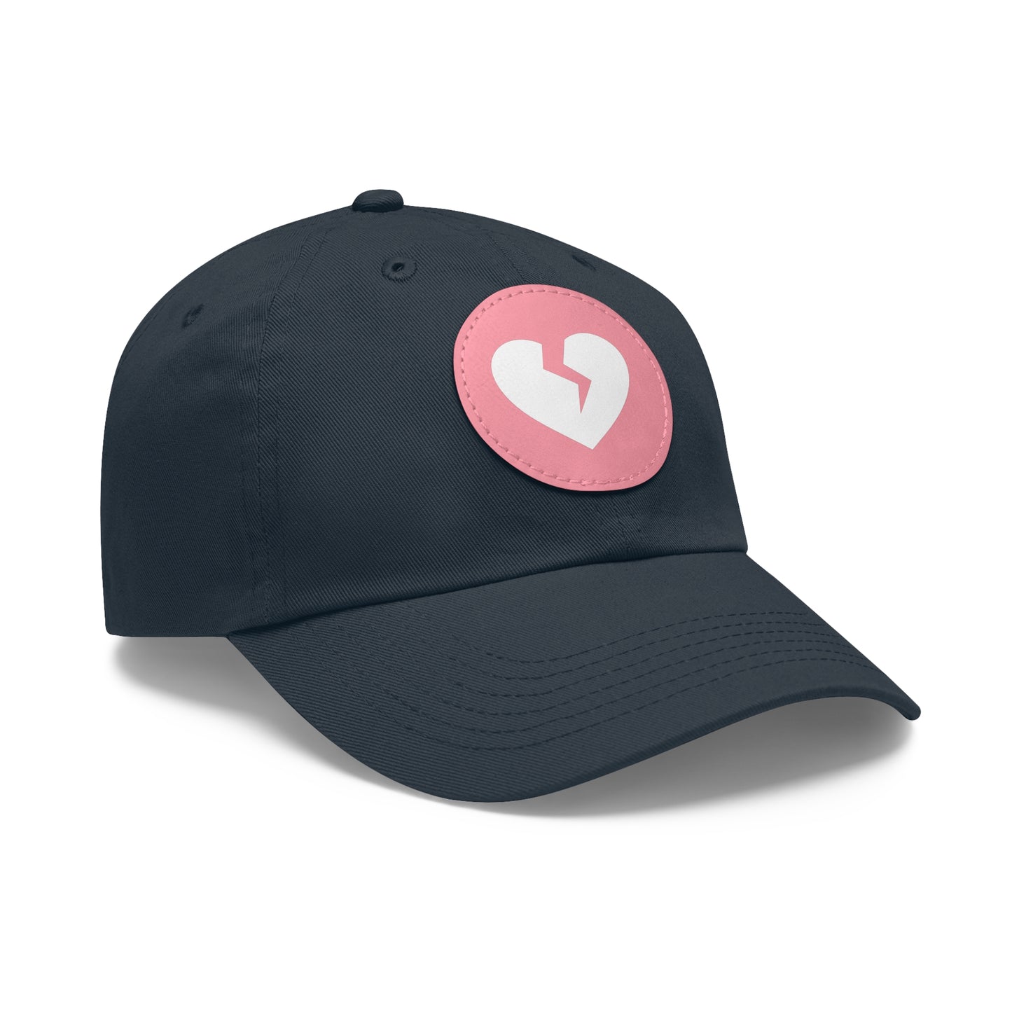Solo Heart (White Heart) - Leather Patch, Casual Hat (Only Hearts Collection)