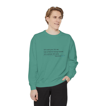 Luxurious comfort and style are what this unisex, garment-dyed sweatshirt is all about. It's made with 80% ring-spun cotton and 20% polyester and the fabric is 3-end garment-dyed, ring-spun, color-blast fleece with a 100% cotton face. Each sweatshirt come