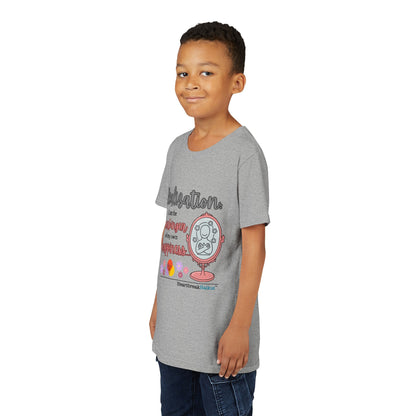 Harbinger of Happiness Haiku - Youth Medium-Weight Happiness Tee