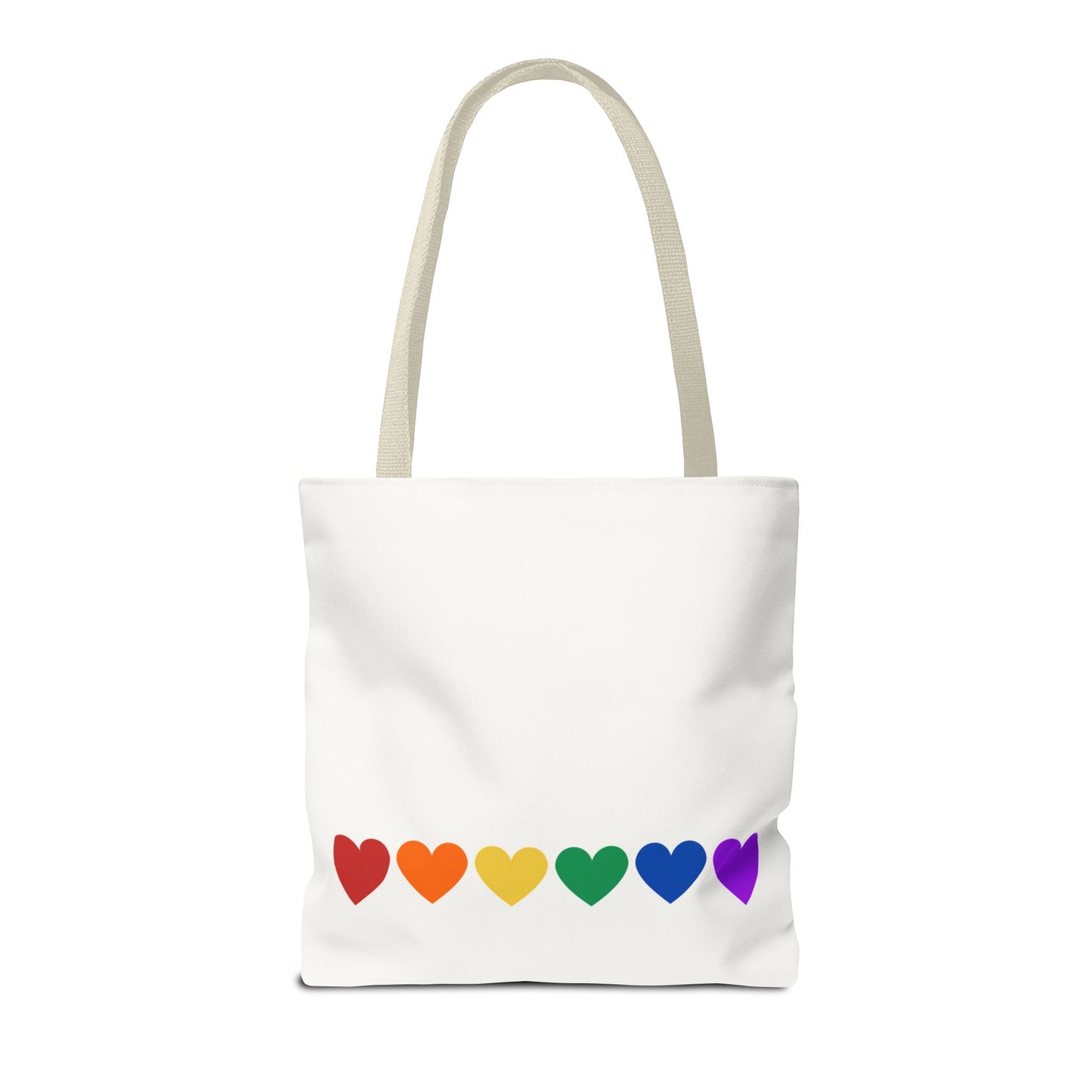 Rainbow Hearts Tote Bag (Single Row) - Only Hearts Collection