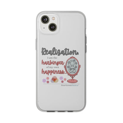 Harbinger of Happiness Haiku - Semi-Transparent Flexible iPhone Case