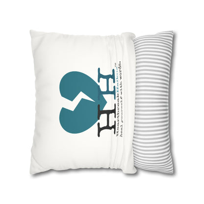"Heal yourself with words." Faux Suede Square Pillowcase