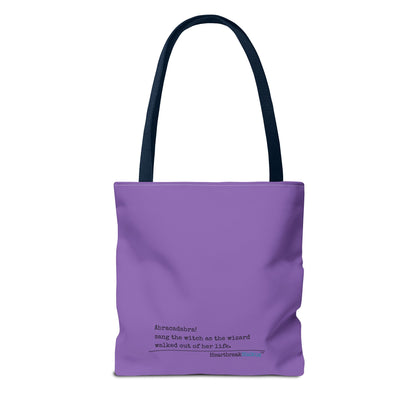Abracadabra Sang the Witch Haiku - Tote Bag (Dual-sided print in Purple Grape)