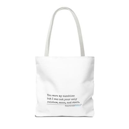 You Were My Sunshine Haiku - Tote Bag (Dual-sided print - Pastel Design)