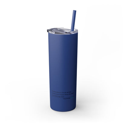 Frankenstein's Bride Writes Heartbreak Haikus - Skinny Venti Tumbler with Eco-Friendly, Reusable, Matching Straw, 20oz
