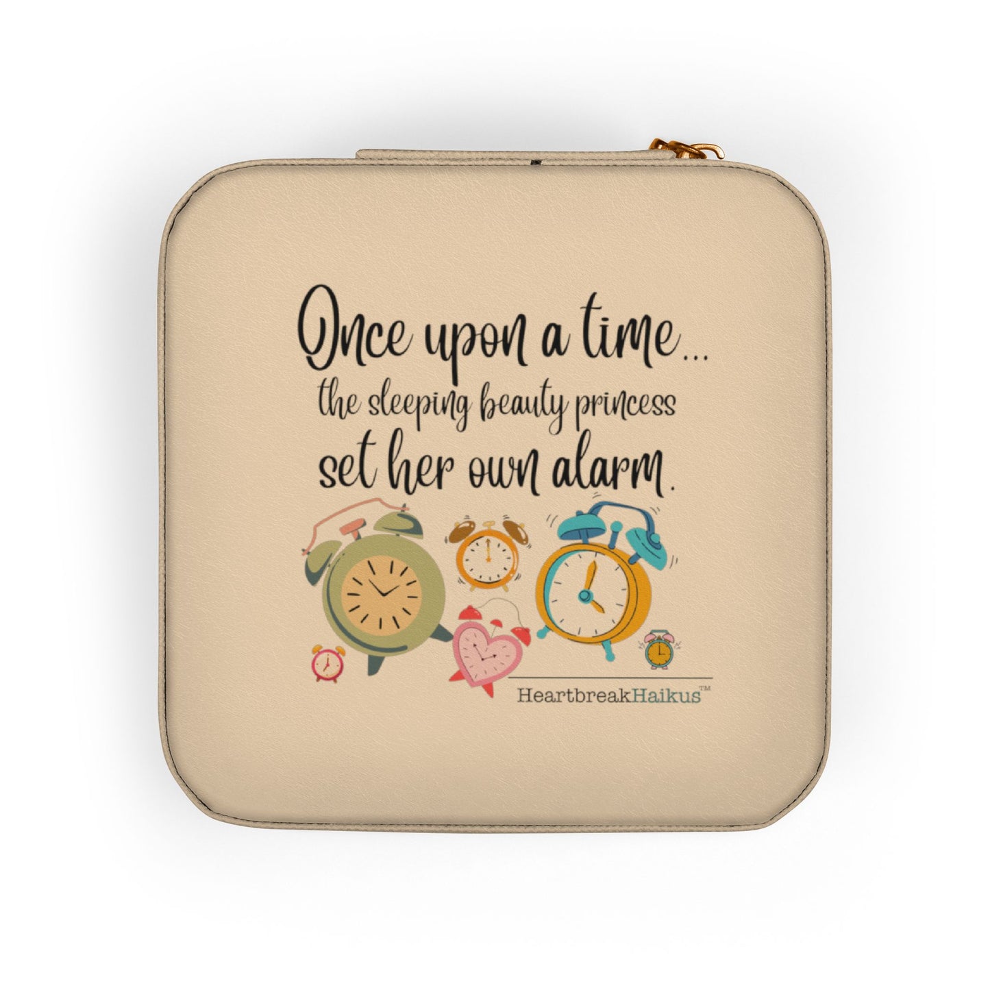Sleeping Beauty's Alarm Haiku - Charming Jewelry Organizer and Travel Case