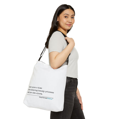 Sleeping Beauty's Alarm Haiku - Adjustable Tote Bag