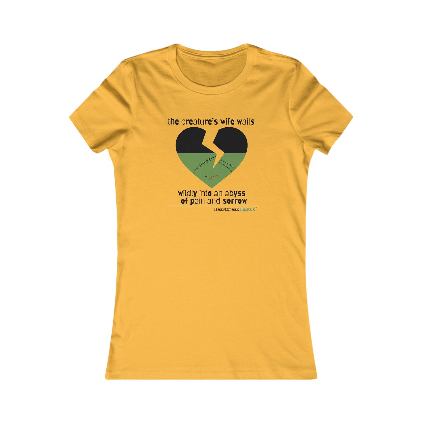 The Creature's Wife Wails Wildly Frankenstein Haiku - Slim-Fit T-Shirt