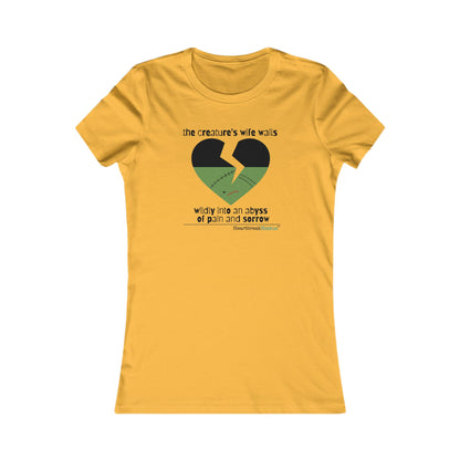 The Creature's Wife Wails Wildly Frankenstein Haiku - Slim-Fit T-Shirt