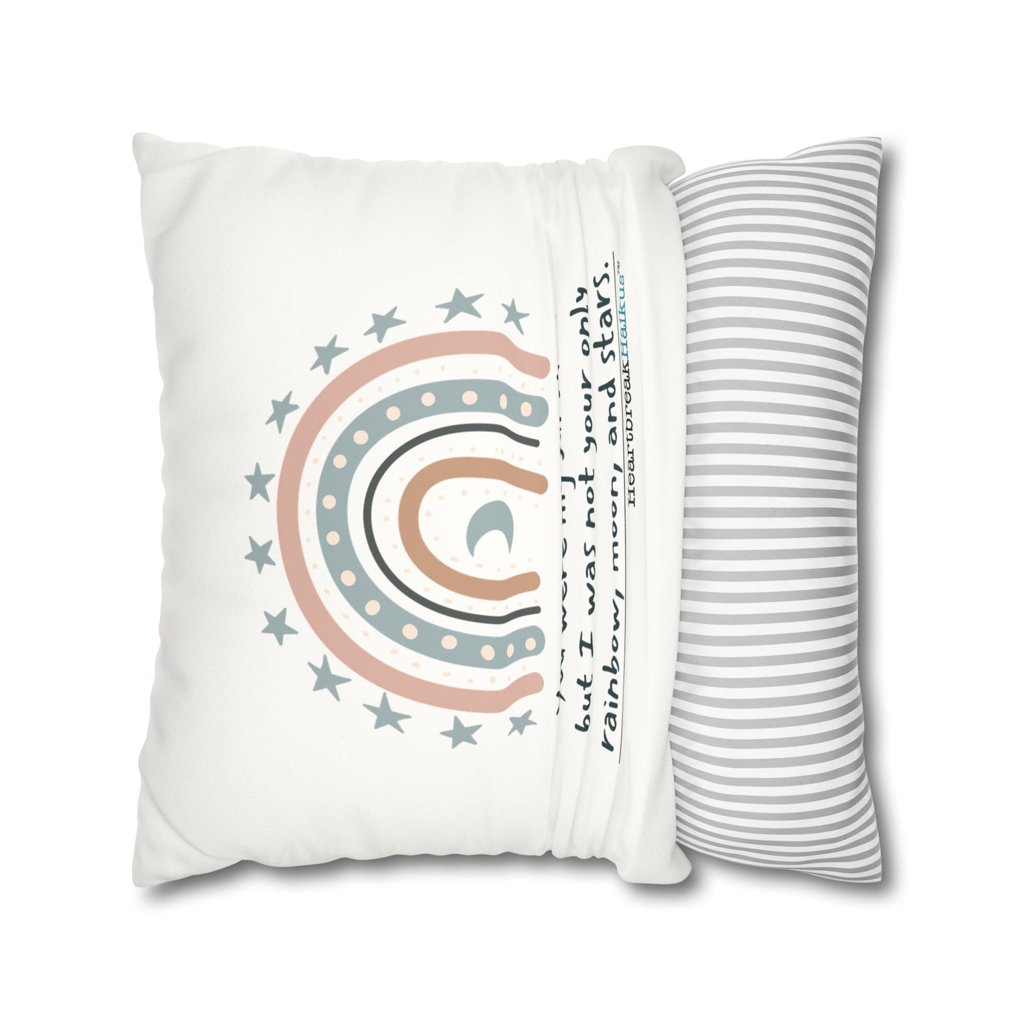 You Were My Sunshine Haiku - Faux Suede Square Pillowcase (Summer 2025 collection)