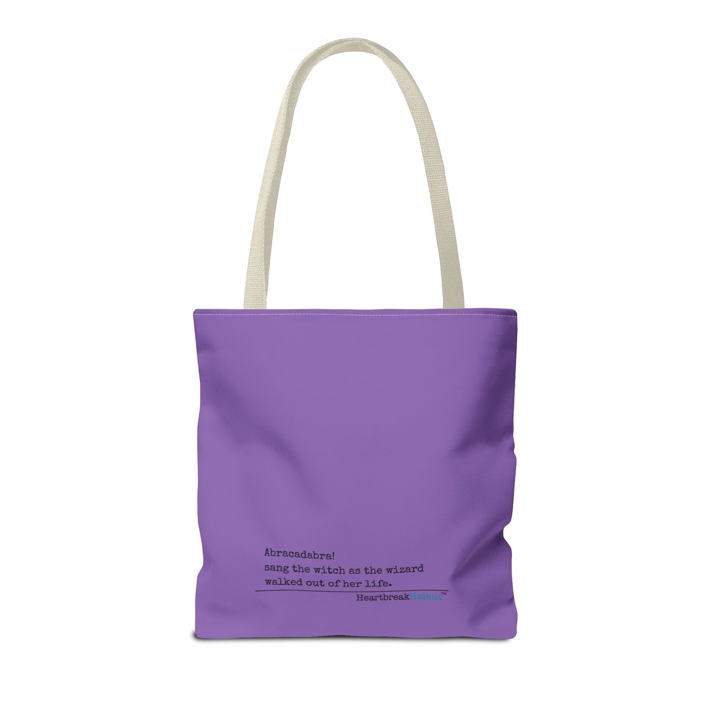 Abracadabra Sang the Witch Haiku - Tote Bag (Dual-sided print in Purple Grape)