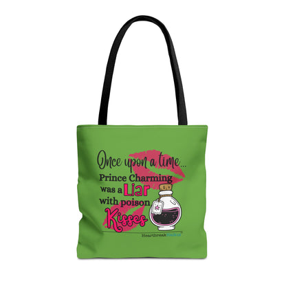 Prince Charming's Poison Kisses Haiku - Tote Bag (Dual-sided print in Wicked Green)