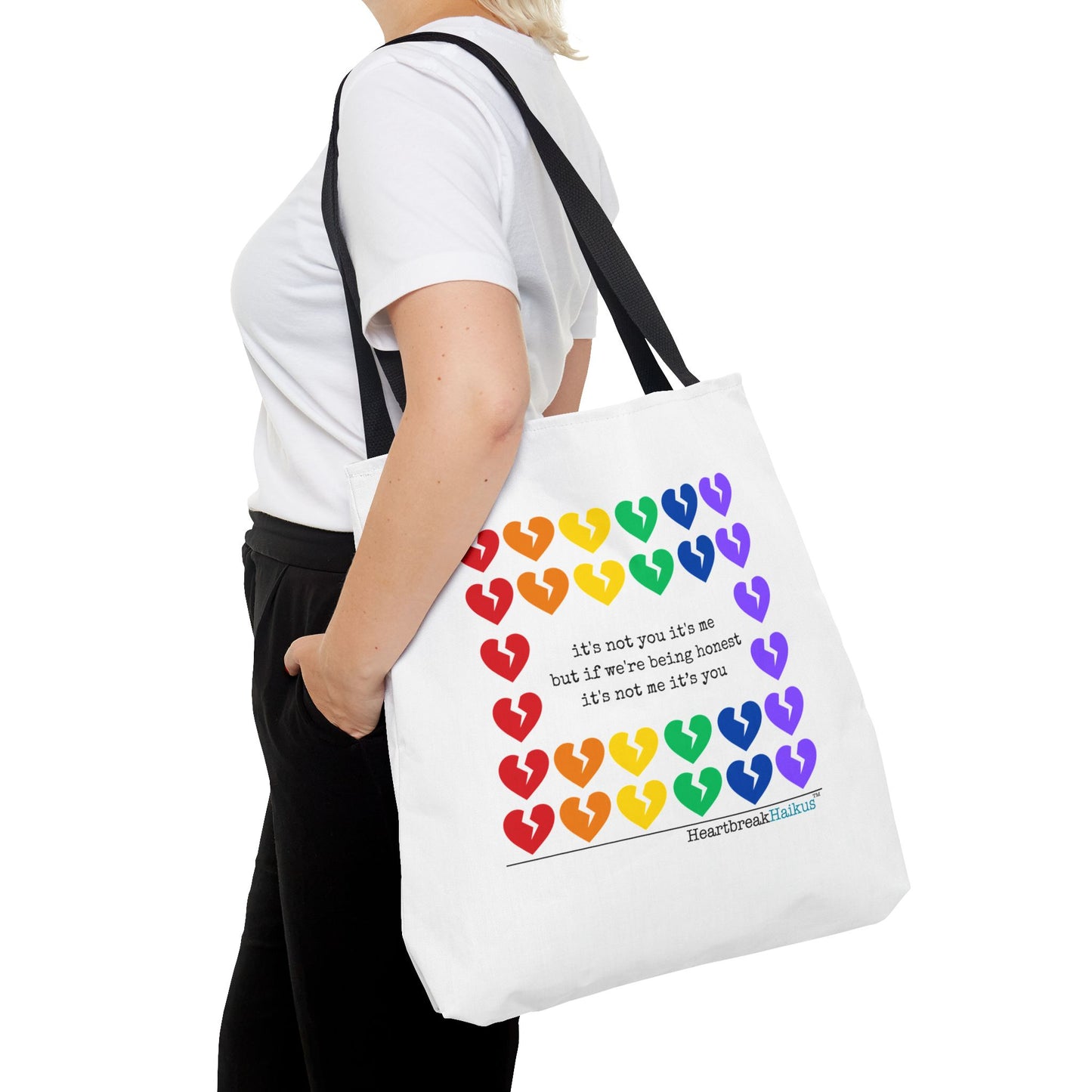 It's Not You/Me Haiku - Tote Bag (Rainbow Hearts Collection)