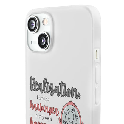 Harbinger of Happiness Haiku - Semi-Transparent Flexible iPhone Case