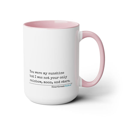 You Were My Sunshine Haiku - Two-Tone, Coffee Mug, 15oz - Dual-Sided Printing (Summer 2025 collection)