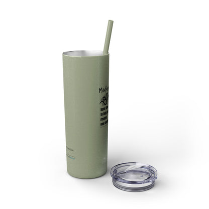 Medusa and Your Daddy Haiku - Skinny Venti Tumbler with Eco-Friendly, Reusable, Matching Straw, 20oz