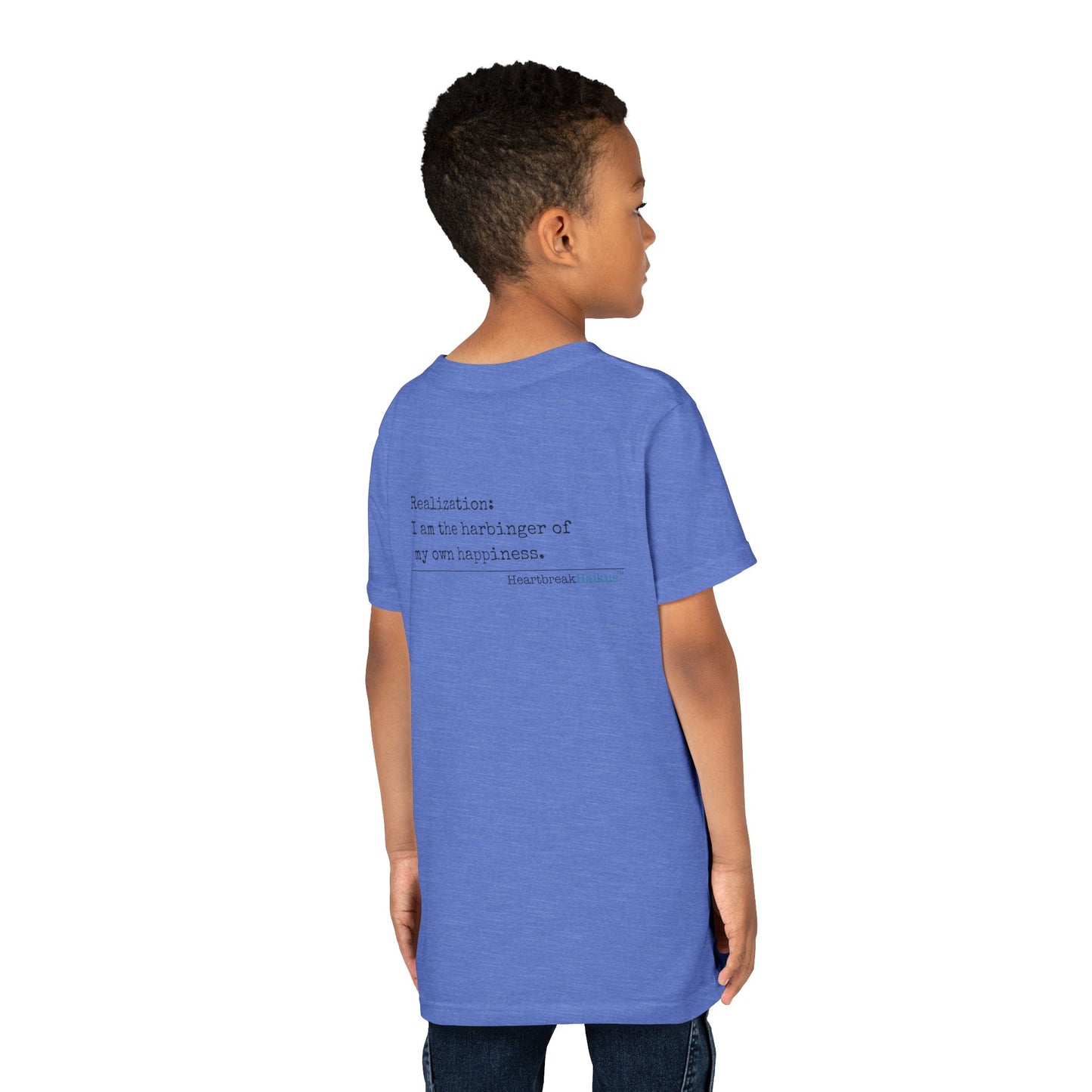 Harbinger of Happiness Haiku - Youth Medium-Weight Happiness Tee