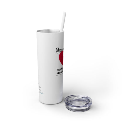 The Fairy Tale Died Haiku - Skinny Venti Tumbler with Eco-Friendly, Reusable, Matching Straw, 20oz