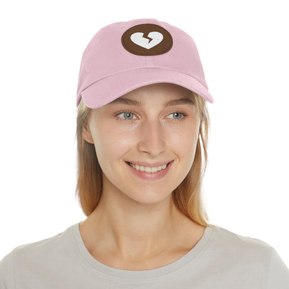 Solo Heart (White Heart) - Leather Patch, Casual Hat (Only Hearts Collection)