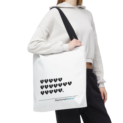 "Hieroglyph Heartbreak Haiku" Tote Bag