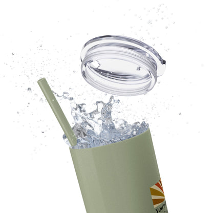 You Were My Sunshine Haiku - Skinny Venti Tumbler with Eco-Friendly, Reusable, Matching Straw, 20oz