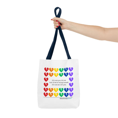 It's Not You/Me Haiku - Tote Bag (Rainbow Hearts Collection)