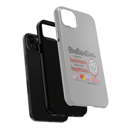 Harbinger of Happiness Tough Phone Cases (light grey)