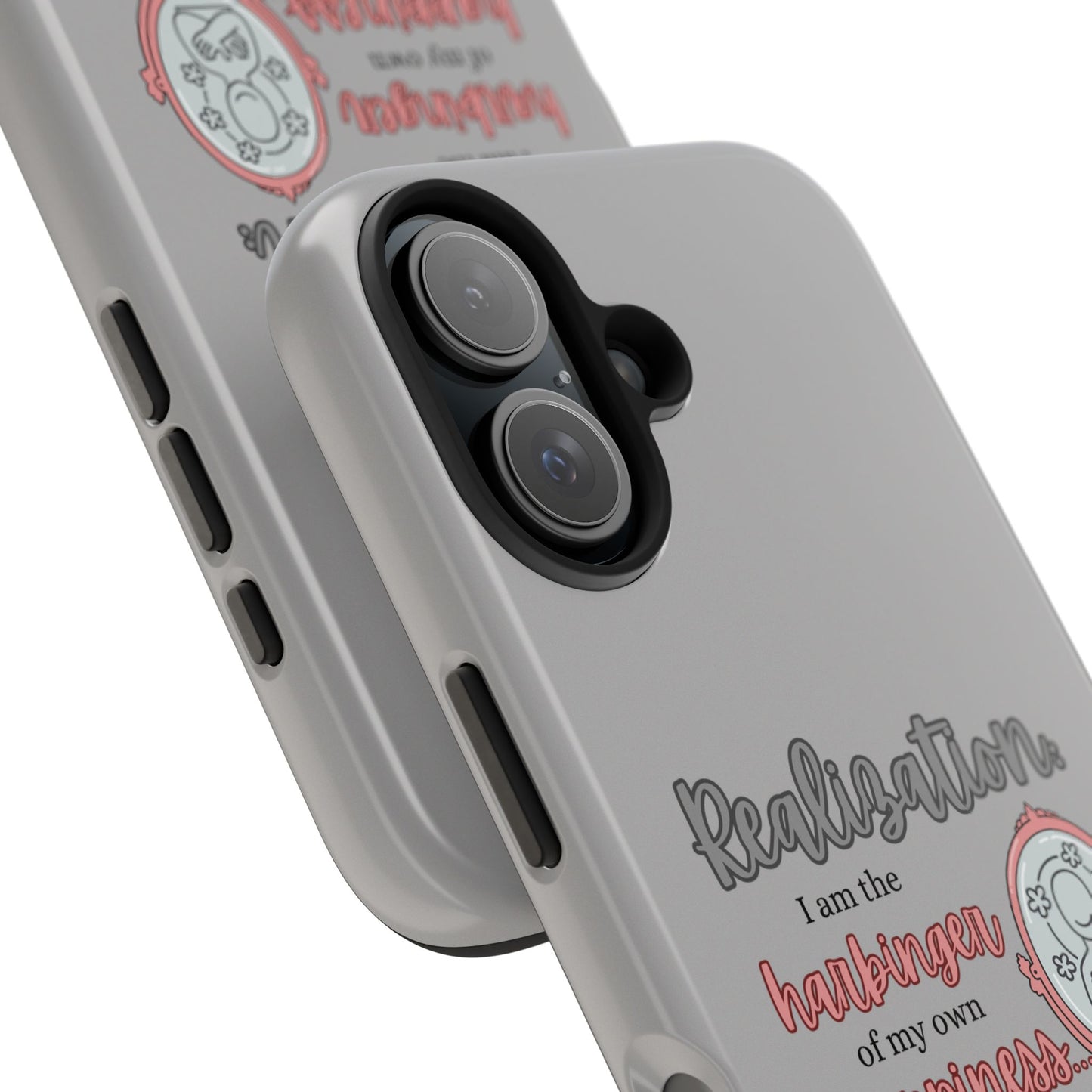 Harbinger of Happiness Tough Phone Cases (light grey)